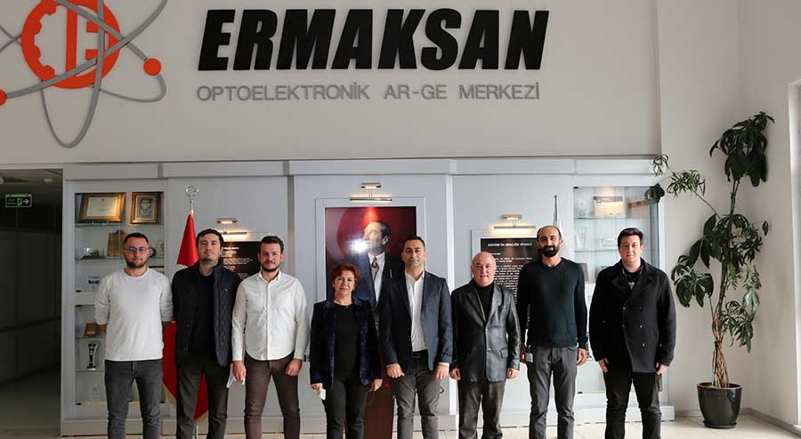 Balıkesir Üniversitesi öğretim üyeleri Ermaksan Yüksek Teknoloji Merkezi'ni ziyaret etti